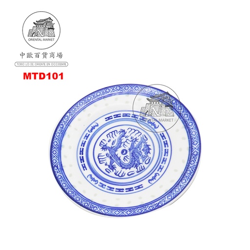 [MTD101] PLATO REDONDO PORCELANA 青龙米通圆盘 /48