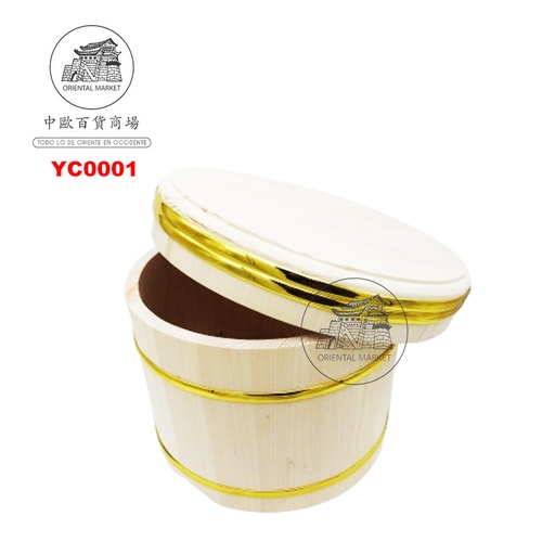 [YC0001] BARRIL MADERA HANGIRI 36cm 寿司木饭桶