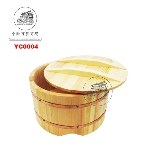 [YC0004] BARRIL MADERA HANGIRI 30cm 寿司木饭桶
