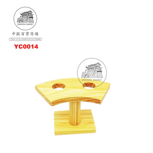 [YC0014] SOPORTE 2 CONOS 竹两孔手卷架