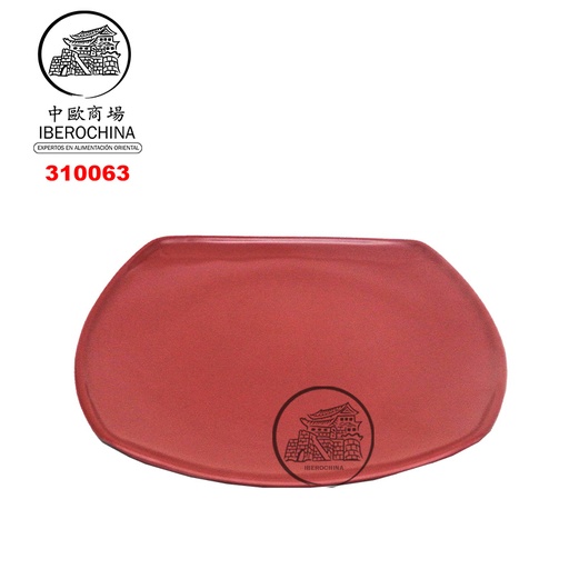 [310063] PLATO RECTANGULAR 塑红黑长方盘 /96 (6x5)
