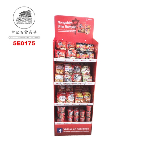 [700090] EXPOSITOR ROJO *NONGSHIM* 农心红色展示架