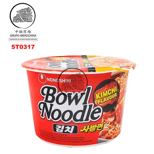 [5T0317] FIDEOS BOWL DE KIMCHI *NONGSHIM* 农心碗装泡菜面 100g/12