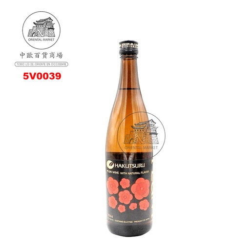 [5V0039] VINO (12,5%) CIRUELA *HAKUTSURU* 白鹤梅酒 750ml/12