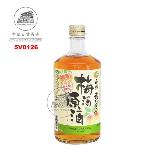 [5V0126] VINO CIRUELA 19.7% *HAKUTSURU*日本白鹤梅酒 720ml/6