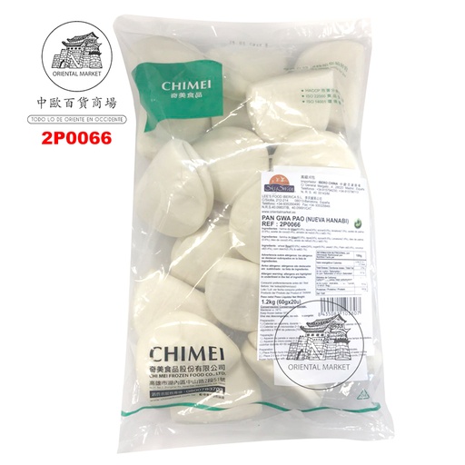 [2P0066] PAN GUA BAO *CHIMEI* 奇美刈包大包装(60g/u) 1200g/20u/6
