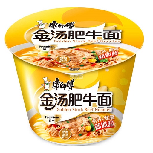 [5T0625] FIDEOS BOWL DE TERNERA Y CALDO *MR KONG* 康师傅酸汤肥牛碗面 110/12