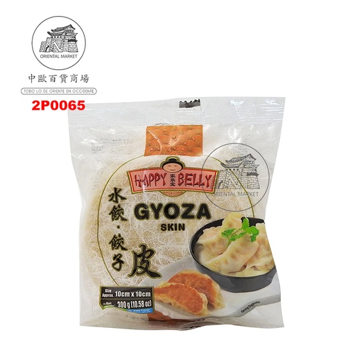 [2P0065] PASTA GYOZA 38H (10mm) CONGELADA *HAPPY BELLY* 家乐宝冻饺子皮 300g/30