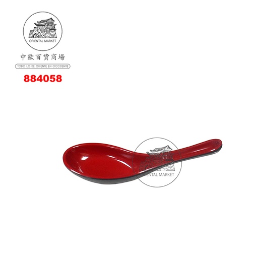 [884058] CUCHARA PLASTICA *0008* 塑紅黑湯匙 /800