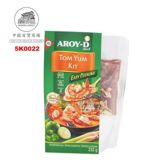[5K0022] KIT TOM YUM *AROY-D* 冬阴功汤料包 232g/6