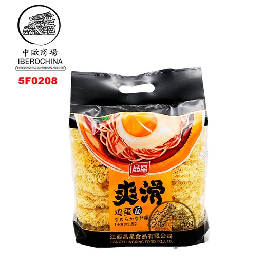 [5F0208] FIDEO PARA HUEVO *JING XING* 晶星爽滑鸡蛋面 700g/12