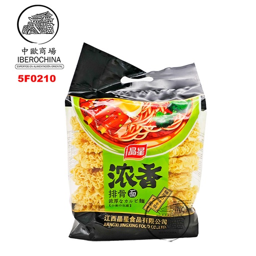 [5F0210] FIDEO PARA COSTILLA *JING XING* 晶星浓香排骨面 700g/12