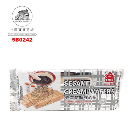 [5B0242] BARQUILLO DE SESAMO *IMEI* 義美芝麻夾心酥 200G/12