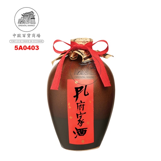 [5A0403] AGUARDIENTE (39%) *CONFUCIO* 褐色陶瓶孔府家酒 500ml/12