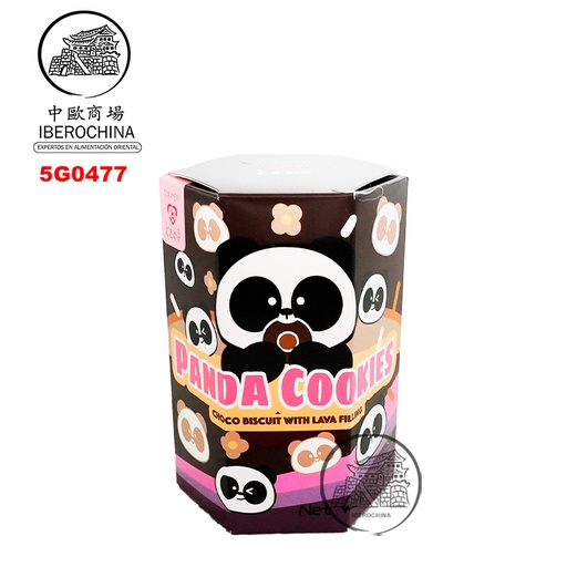 [5G0477] GALLETA PANDA CHOCOLATE *TOKIMEKI* 熊猫熔岩流心饼干巧克力味 40g/24