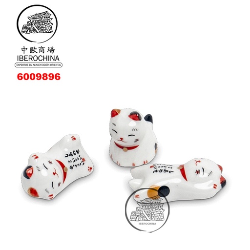 [6009896] APOYO PARA PALILLOS 招财猫筷子架 5cm/480