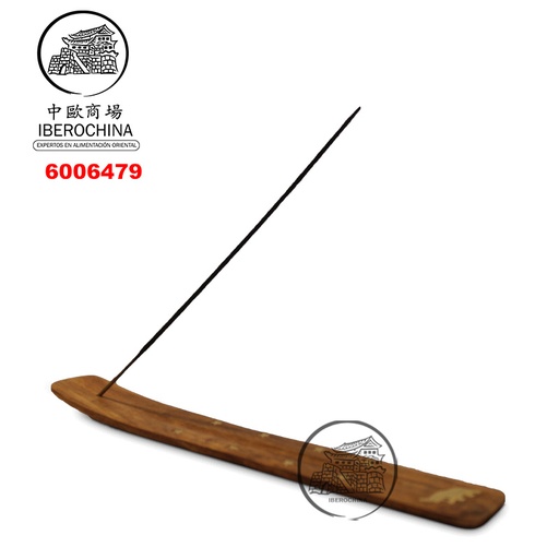 [6006479] SOPORTE PARA INCIENSO 木制长方形香座 25cm/240
