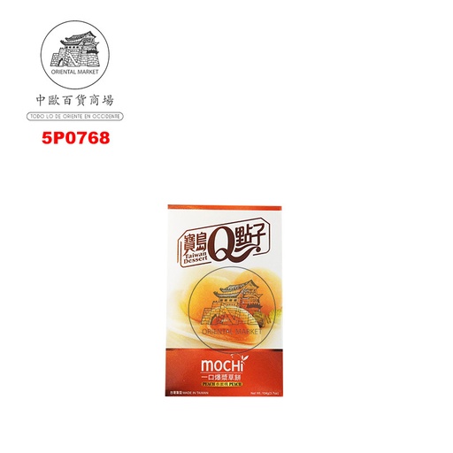 [5P0768] MOCHI MELOCOTON *宝岛Q点子* 蜜桃麻薯 104g/24