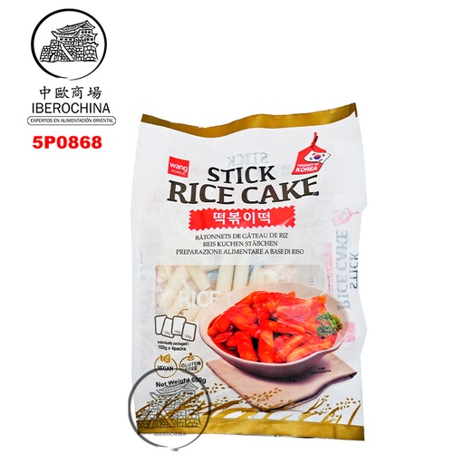 [5P0868] PASTA ARROZ TIRA COREA *WANG* 韩国WANG韩式年糕条 600g/12