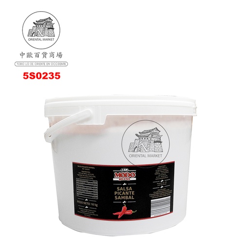 [5S0235] SALSA PICANTE SAMBAL *MODO* 上品特级辣椒酱 10kg