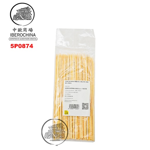 [5P0874] PINCHO BAMBU 3mm*20cm 竹串 100u/200