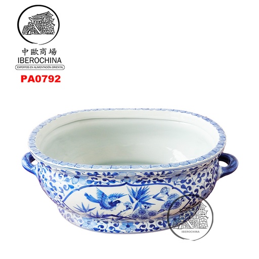 [PA0792] MACETERA AZUL  LARGO   泰蓝瓷长花盆 1u