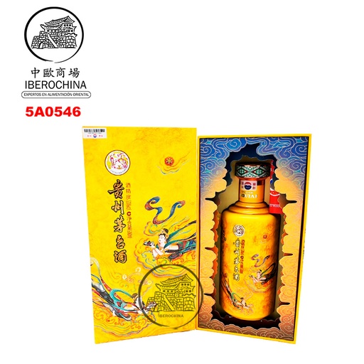 [5A0546] AGUARDIENTE SAN HUA FEI TIAN (53%) *MOUTAI* 茅台散花飞天 500ml/6
