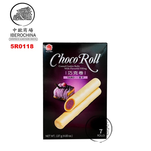 [5R0118] ROLLO TARO CHOCO *IMEI* 巧克力香芋卷 137g/12