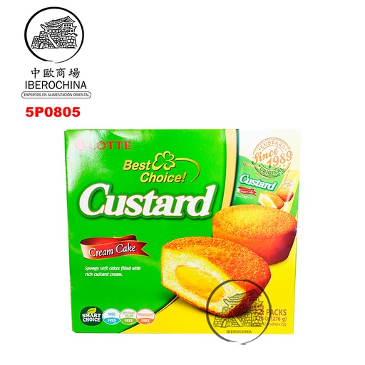 [5P0805] GALLETA CUSTARD *LOTTE* 乐天蛋黄派 23g/12u/8