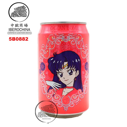 [5B0882] BEBIDA FRESA *OCEAN BOMB* 草莓风味汽泡水 330ml/24
