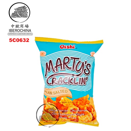 [5C0632] CHICHARON MARTYS*OISHI*上好佳(素)原味咸豬皮90g/30