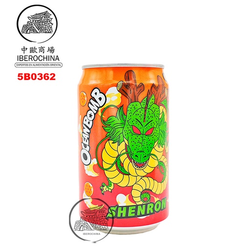 [5B0362] BEBIDA NARANJA *OCEAN BOMB* 橘子风味汽泡水 330ml/24