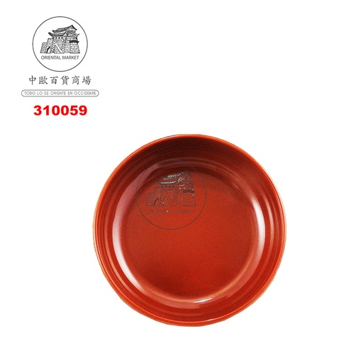 [310059] PLATO ROJO PLASTICO *2 塑紅黑5.4* 碗 8u/8