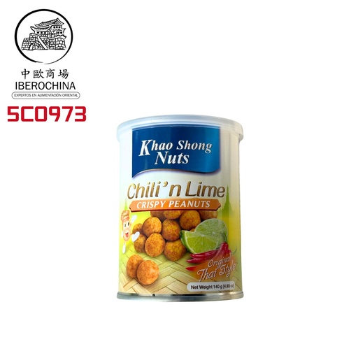 [5C0973] CACAHUETES SABOR CHILI LIMA *KHAO SHONG NUTS* 辛辣青柠味花生 144g/24