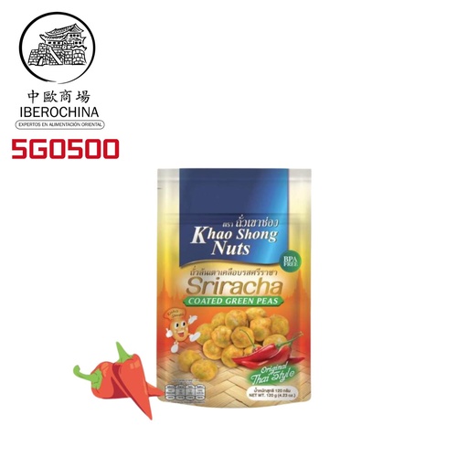 [5G0500] GUISANTES SABOR PICANTE *KHAO SHONG* 是拉差辣味青豆120g/24
