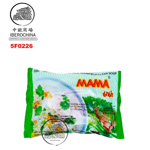 [5F0226] FIDEOS DE ARROZ PLANOS *MAMA* 妈妈清汤米粉 50g/30