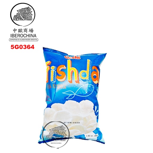 [5G0364] GALLETA PESCADO FISHDA*OISHI 上好佳魚肉白片80G/20