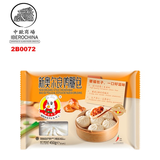 [2B0072] BAO POLLO NUEVA ORLEANS CONGELADO *MENGFU* 蒙福冻新奥尔良鸡腿包 450g/6