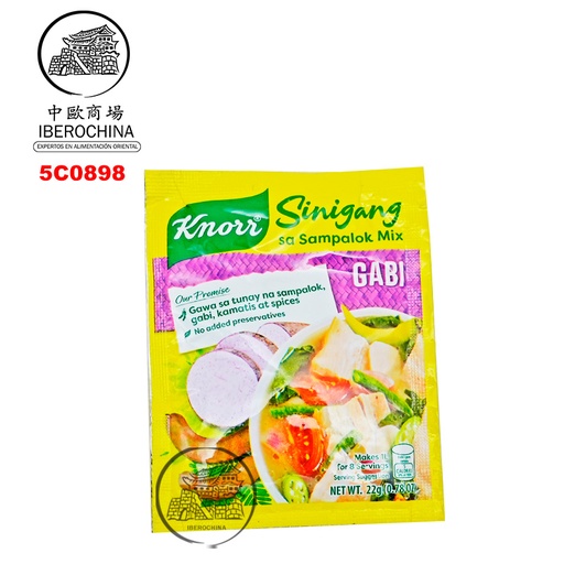 [5C0898] COND.TARO(SINIGANG-GABI)菲KNORR芋頭調味料22G/12U/12