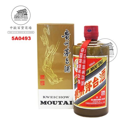 [5A0493] AGUARDIENTE (53%) SELECIONADO *MOUTAI* 茅台酒精品 500ml/6