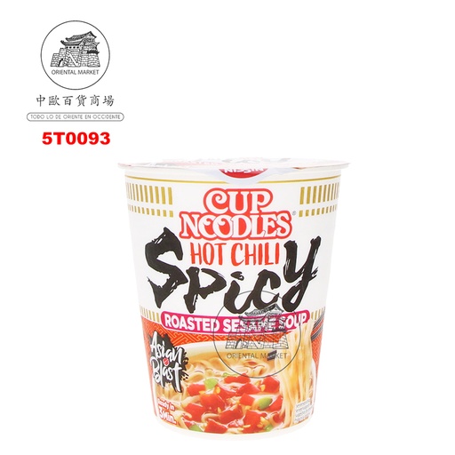 [5T0093] RAMEN CUP CHILI SPICY  *NISSIN* 香辣杯面 66g/8