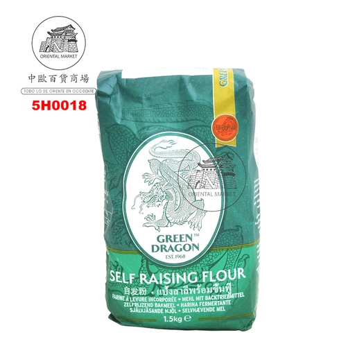 [5H0018] HARINA CON LEVADURA *DRAGON* 青龙炸粉 1.5kg/10