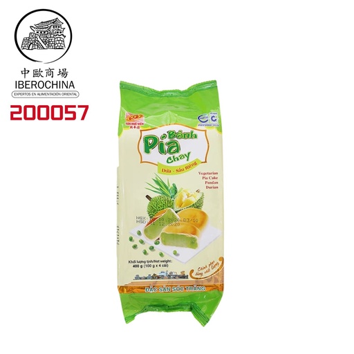 [200057] PASTEL DE JUDIA MUNGO Y DURIAN *XINHUANYUAN* 新华园 绿豆榴莲饼 400g/12