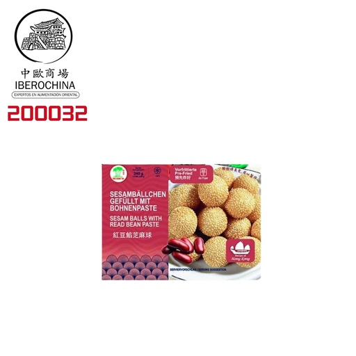 [200032] BOLA DE SESAMO DE SOJA ROJA 红豆芝麻球 预炸 240g/21