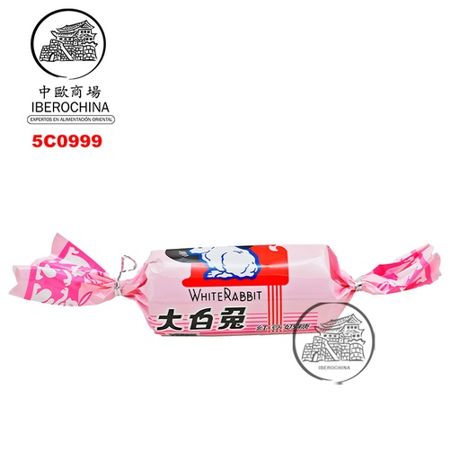 [5C0999] CARAMERO DE SOJA ROJA *DABAITU* 大白兔红豆奶糖 39g/96