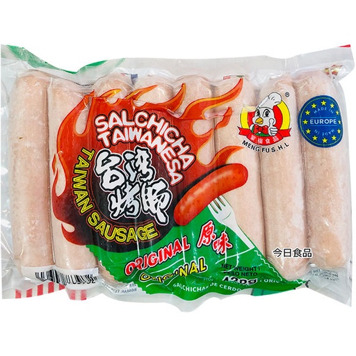 [2S0041] SALCHICHAS DE CERDO SABOR ORIGINAL TAIWAN *MENGFU* 蒙福台湾原味烤肠 360g/16