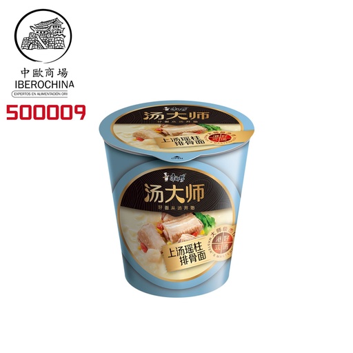 [500009] FIDEOS DE COSTILLA *MASTER KONG* 康师傅上汤瑶柱排骨面 80g/12