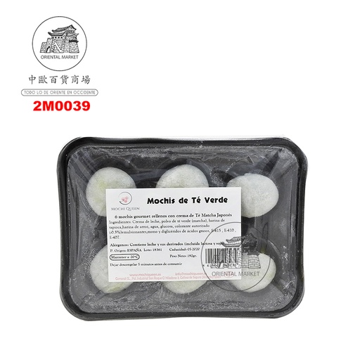 [200342/2M0039] MOCHI TE VERDE CONGELADO *MOCHI QUEEN* 雪后冻绿茶麻糬 210g/6u/10