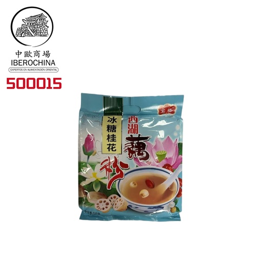 [500015] POLVO DE LOTUS SABOR A OSMANTHUS 宝味西湖藕粉 (冰糖桂花) 500G