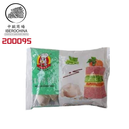 [200095] RAVIOLI CERDO APIO CONGELADO *MENGFU* 蒙福冻猪肉芹菜饺 400g/12